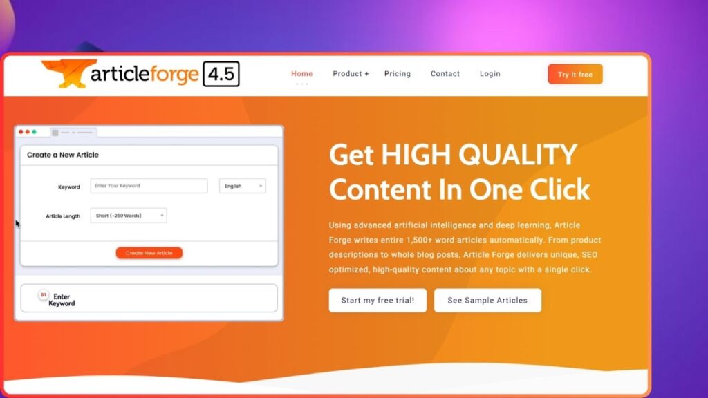 Article Forge Blog automation