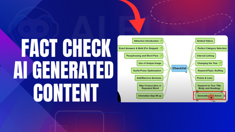 Select How To Fact Check AI Generated Content In 7 Steps