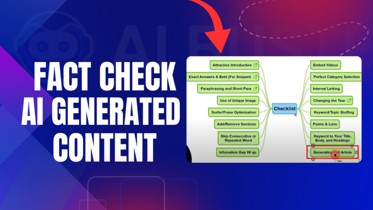 How To Fact Check AI Generated Content