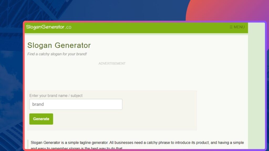 SloganGenerator- AI Tagline Generators