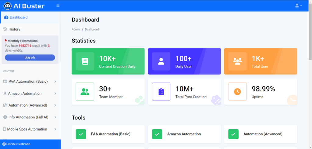 Connect With AI Buster