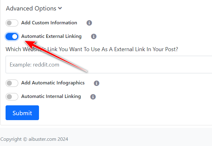 Automatic External Linking