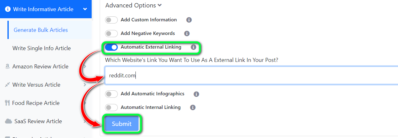 AI Buster External Linking