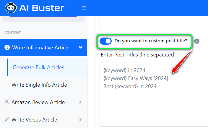 Custom Post Title Pattern