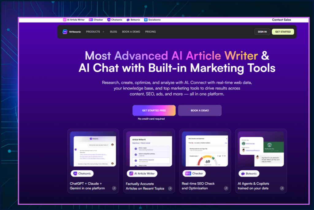 Writesonic - Best for marketers and freelancers