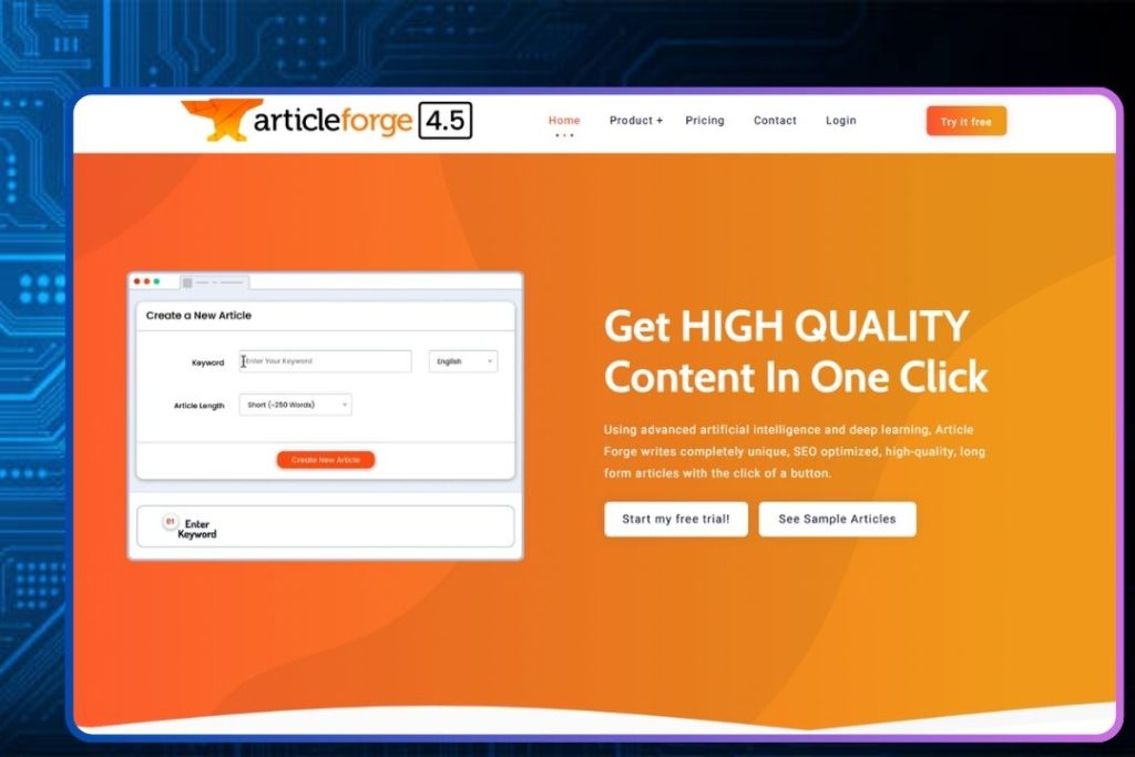 Article Forge - Auto Blog Content Generator