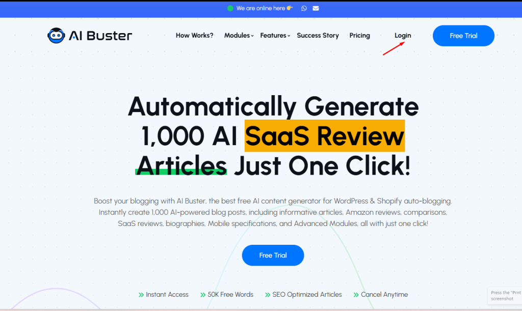 Register And Connect AI Buster